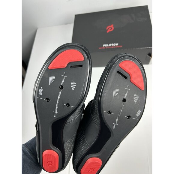 Peloton Altos Cycling Shoes BS03-01UB Black Red Size 12 Mens New